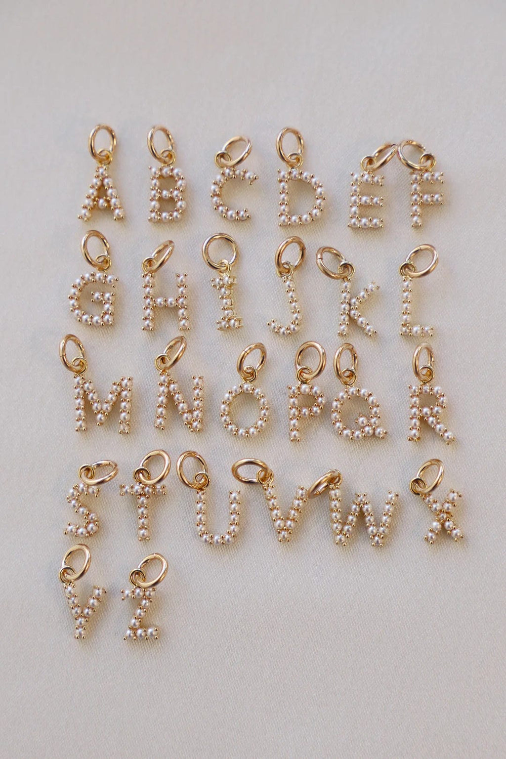 Katie Waltman Jewelry Pearl Initial Charm