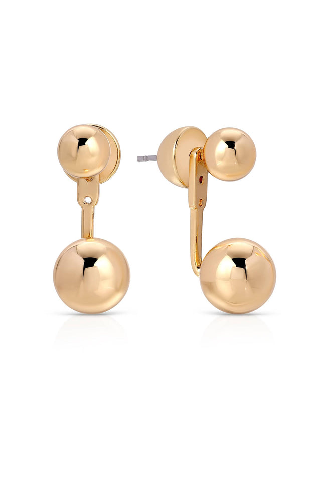 Ettika Earrings 18k Gold Plated / One Size Bubble Ear Jackets