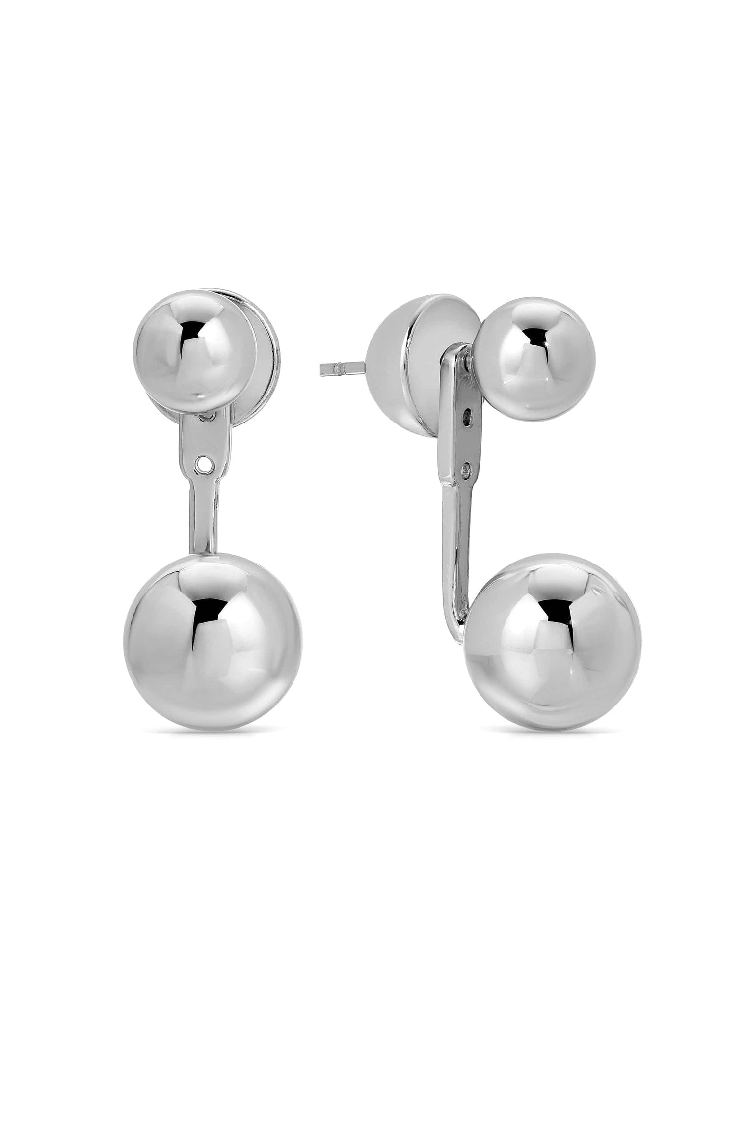 Ettika Earrings Silver Plated / One Size Bubble Ear Jackets