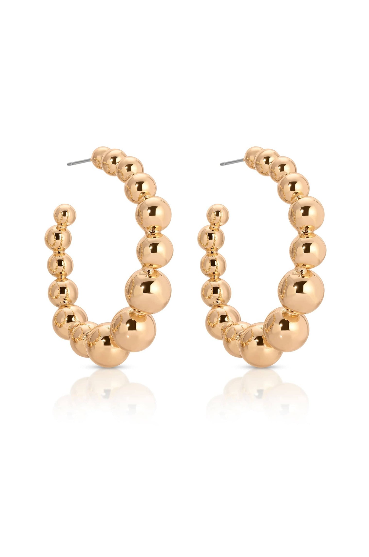 Ettika Earrings Bubble Ball Hoops