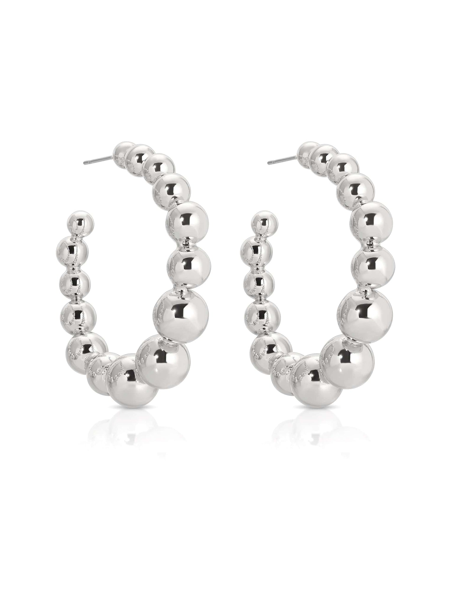 Ettika Earrings Bubble Ball Hoops