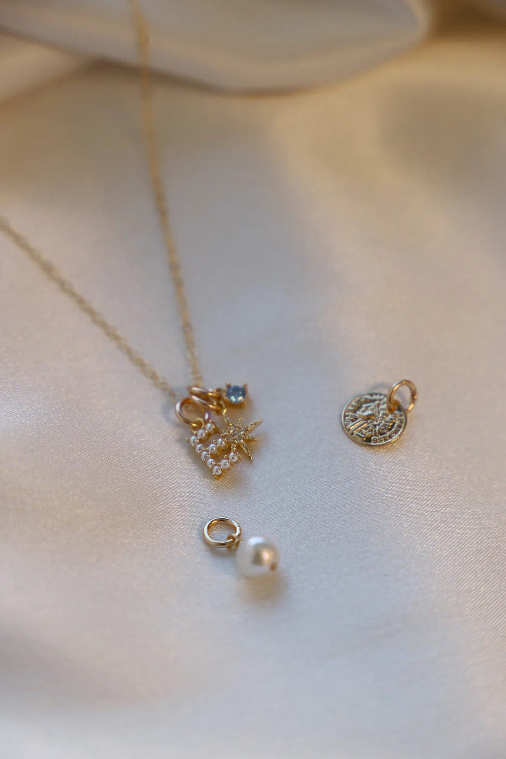 Katie Waltman Jewelry Pearl Initial Charm