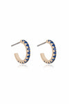 Ettika Earrings Colorful Crystal 18k Gold Plated Huggie Earrings