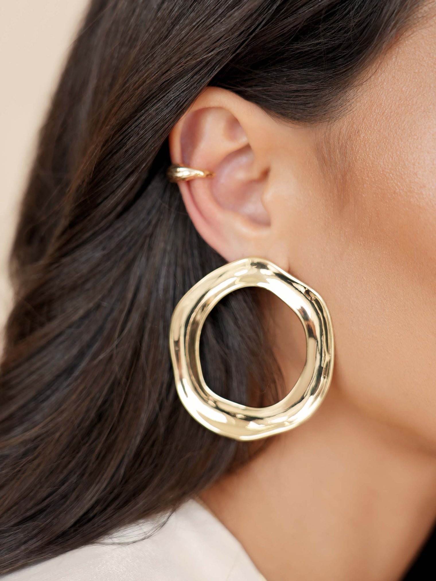 Ettika Earrings Open Circle Earrings