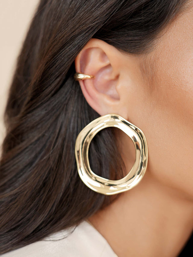 Ettika Earrings Open Circle Earrings