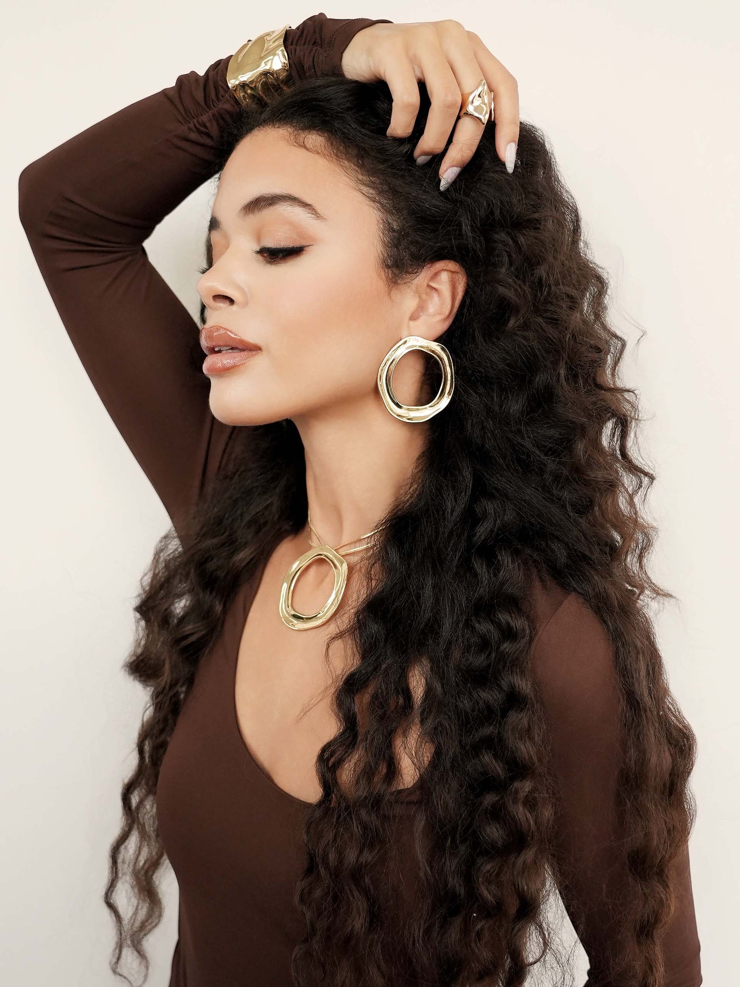 Ettika Earrings Open Circle Earrings