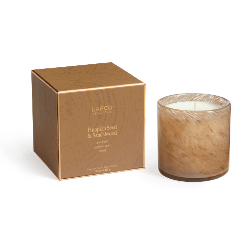 Lafco Candle Pumpkin Seed & Sandalwood Lafco Holiday Signature Candle 15.5 oz