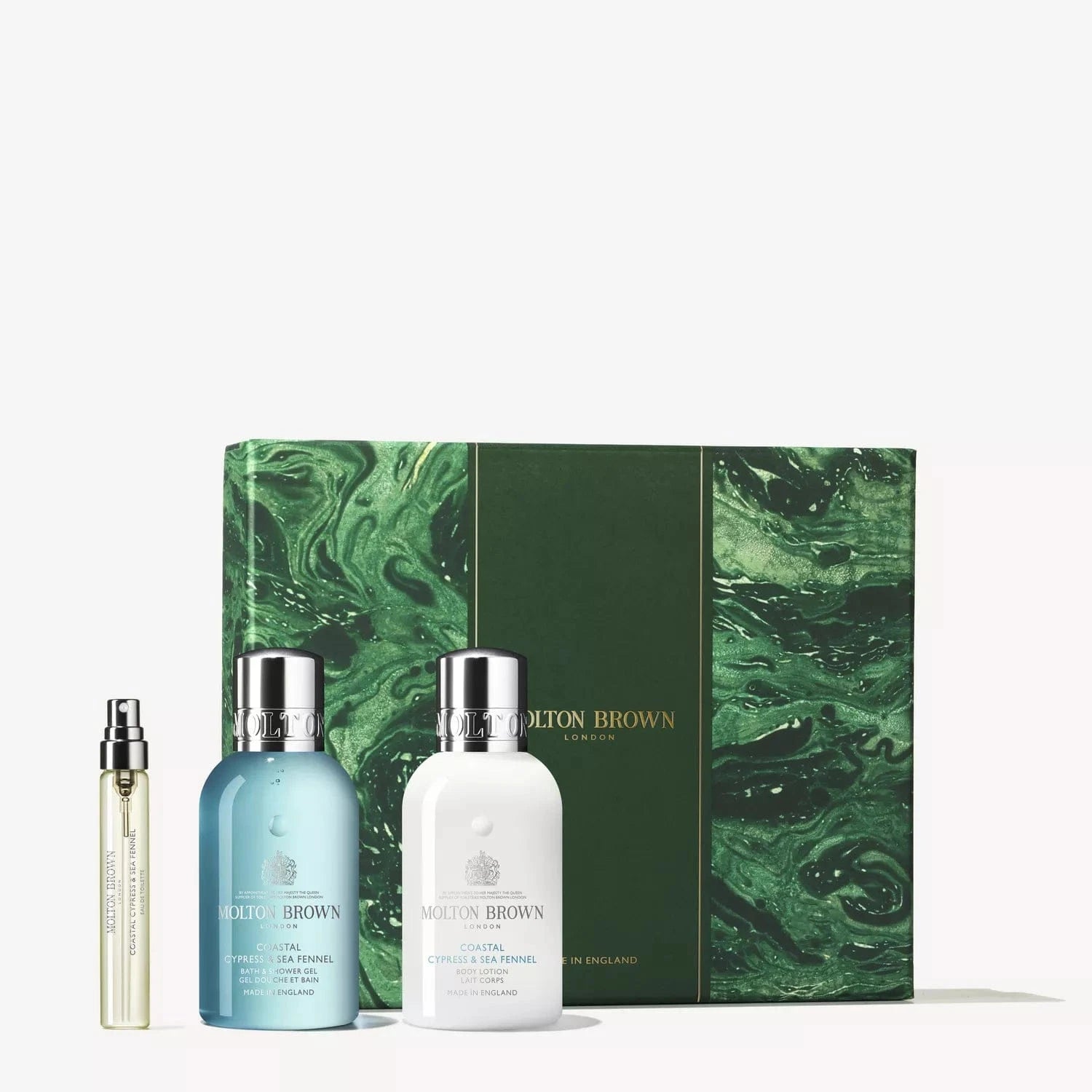 Molton Brown Bath & Body Gift Set Coastal Cypress & Sea Fennel Travel Gift Set