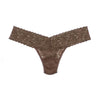 Hanky Panky Thong Cappuccino Rolled Signature Lace Low Rise Thong