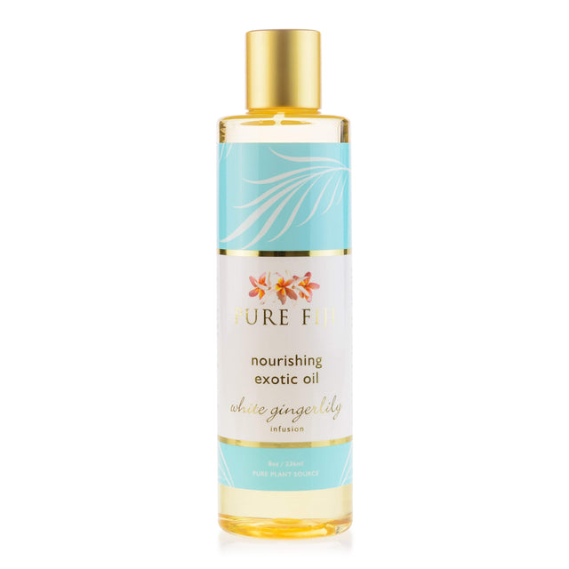 Pure Fiji Body Oil White Gingerlily Nourishing Exotic Oil