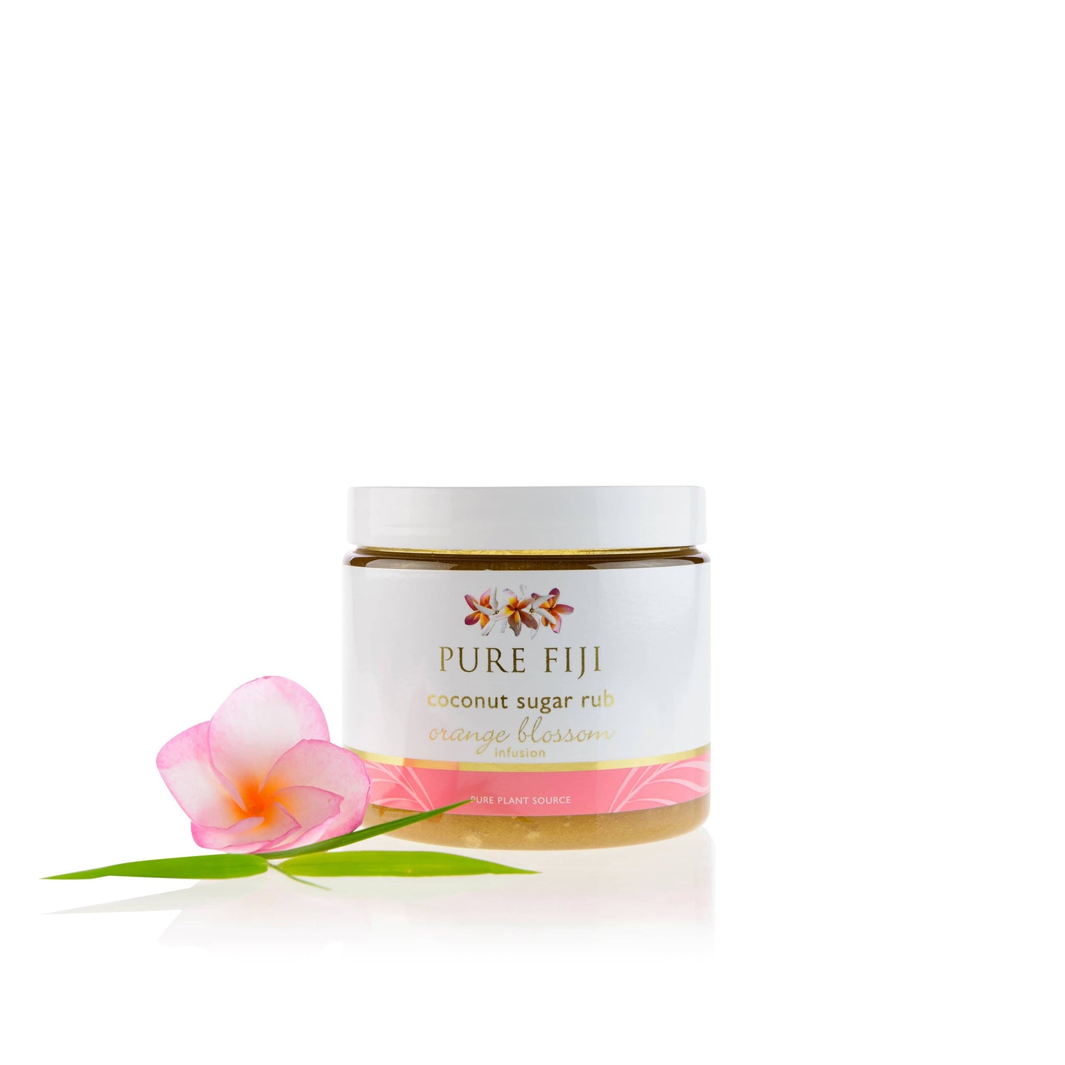 Pure Fiji Sugar Scrub Orange Blossom Mini Coconut Sugar Scrub 2 oz