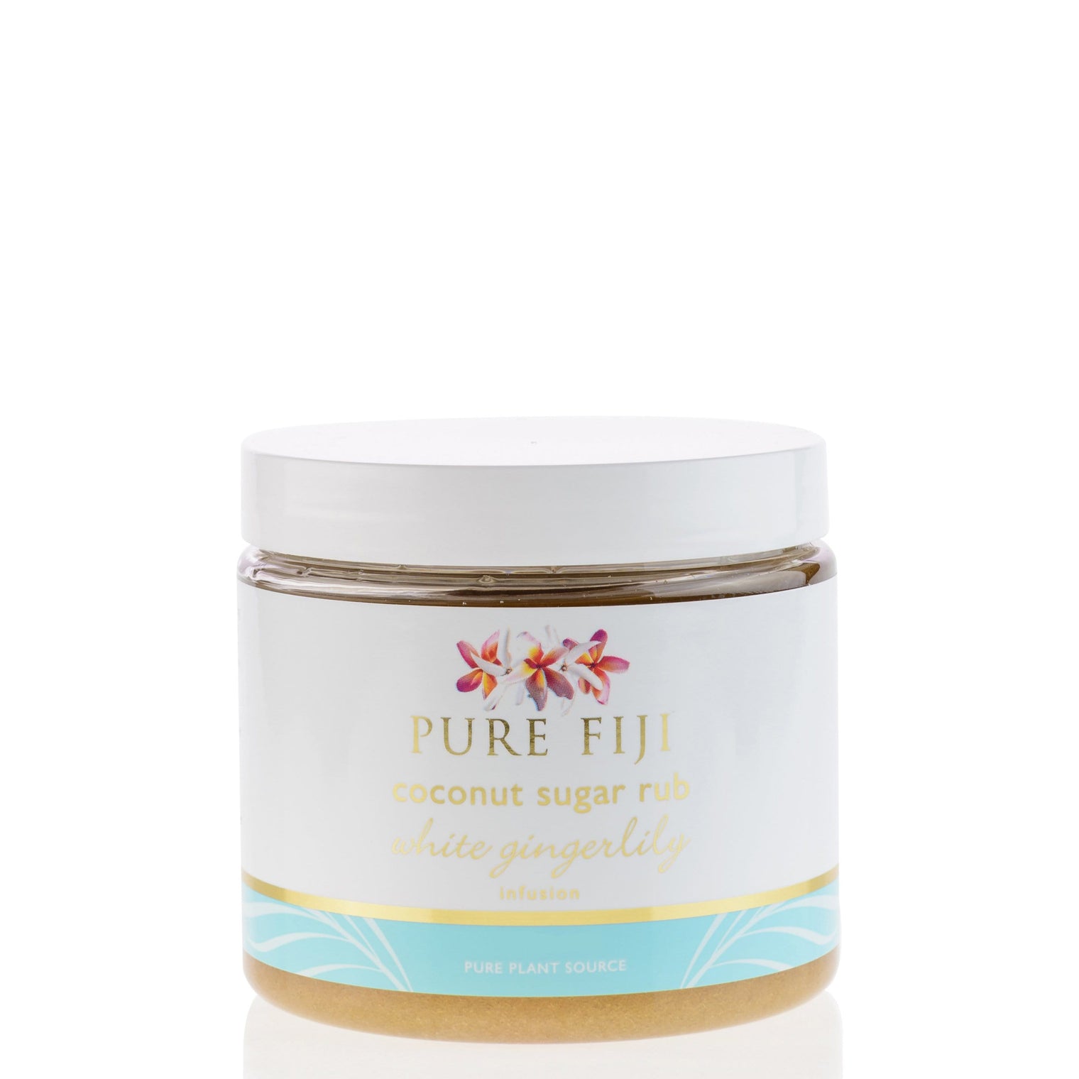 Pure Fiji Sugar Scrub White Gingerlily Mini Coconut Sugar Scrub 2 oz