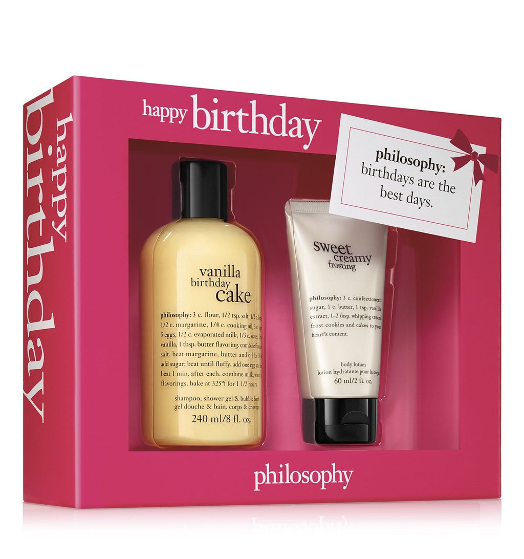 Philosophy Bath & Body Set 2-piece Vanilla Birthday Cake Set - Happy Birthday