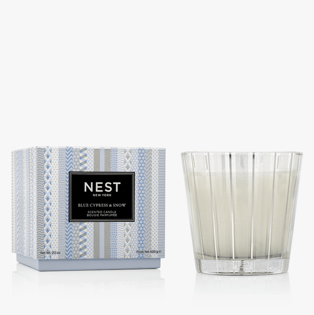 Nest Candle Blue Cypress & Snow 3-Wick Candle