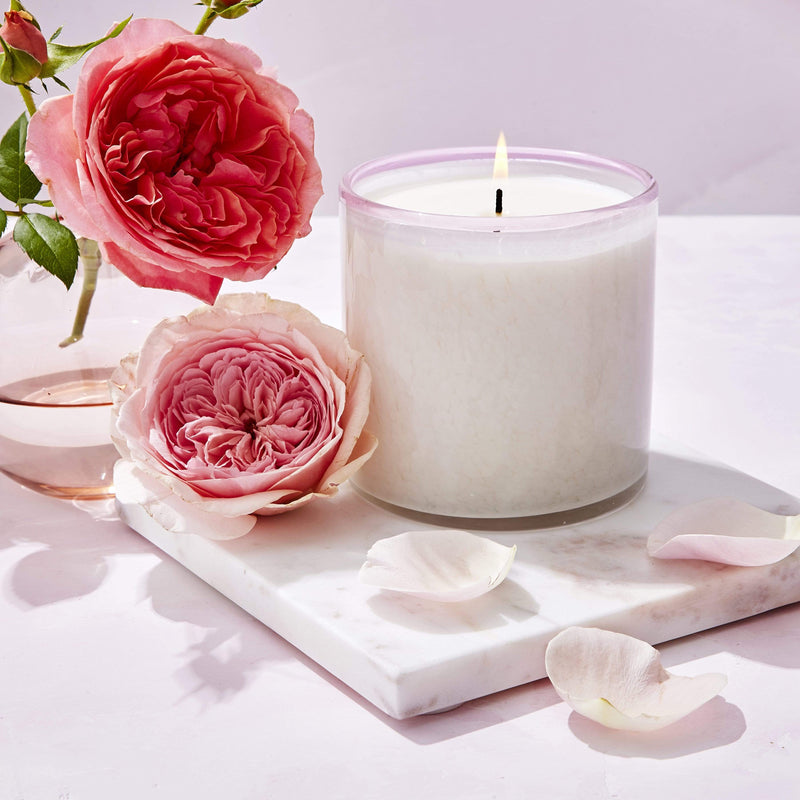 Rose & Thyme Herb Candle 1, Wick'd Bean Candles