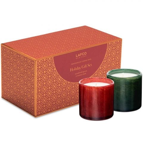Lafco Candle Woodland Spruce & Cinnamon Bark Holiday Gift Set