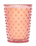 K. Hall Designs Candles Grapefruit Hobnail Glass Candle