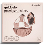 Kitsch Scrunchies Microfiber Quick-Dry Towel Scrunchies 2pc