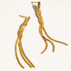 Flânerie by MAIQ Earrings Zed 18K Gold Non-Tarnish Braided Tassel Earring