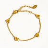 Vivre 18K Gold Non-Tarnish Petite Heart Bracelet