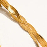 Flânerie by MAIQ Earrings Zed 18K Gold Non-Tarnish Braided Tassel Earring