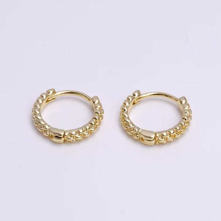 Eiluj Accessories Jewelry Gold Filled Bubble Ball Cartilage Huggie