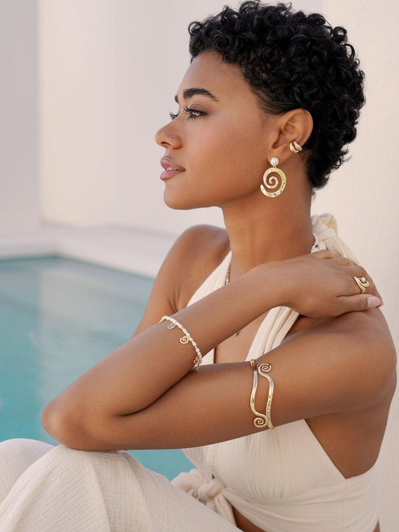 Ettika Cuffs and Bangles Intertwined Aura Arm Cuff
