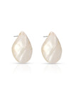 Ettika Earrings Mother of Pearl with 18k Gold Plating / One Size Rising Tide Pearl Studs