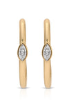 Ettika Earrings Large Marquise Crystal Hoops