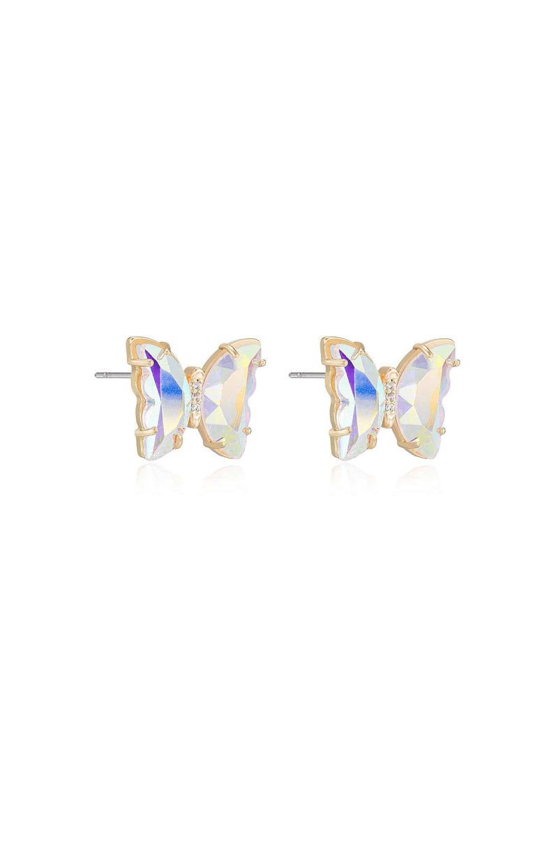 Ettika Earrings Flutter Away Crystal 18k Gold Plated Earrings