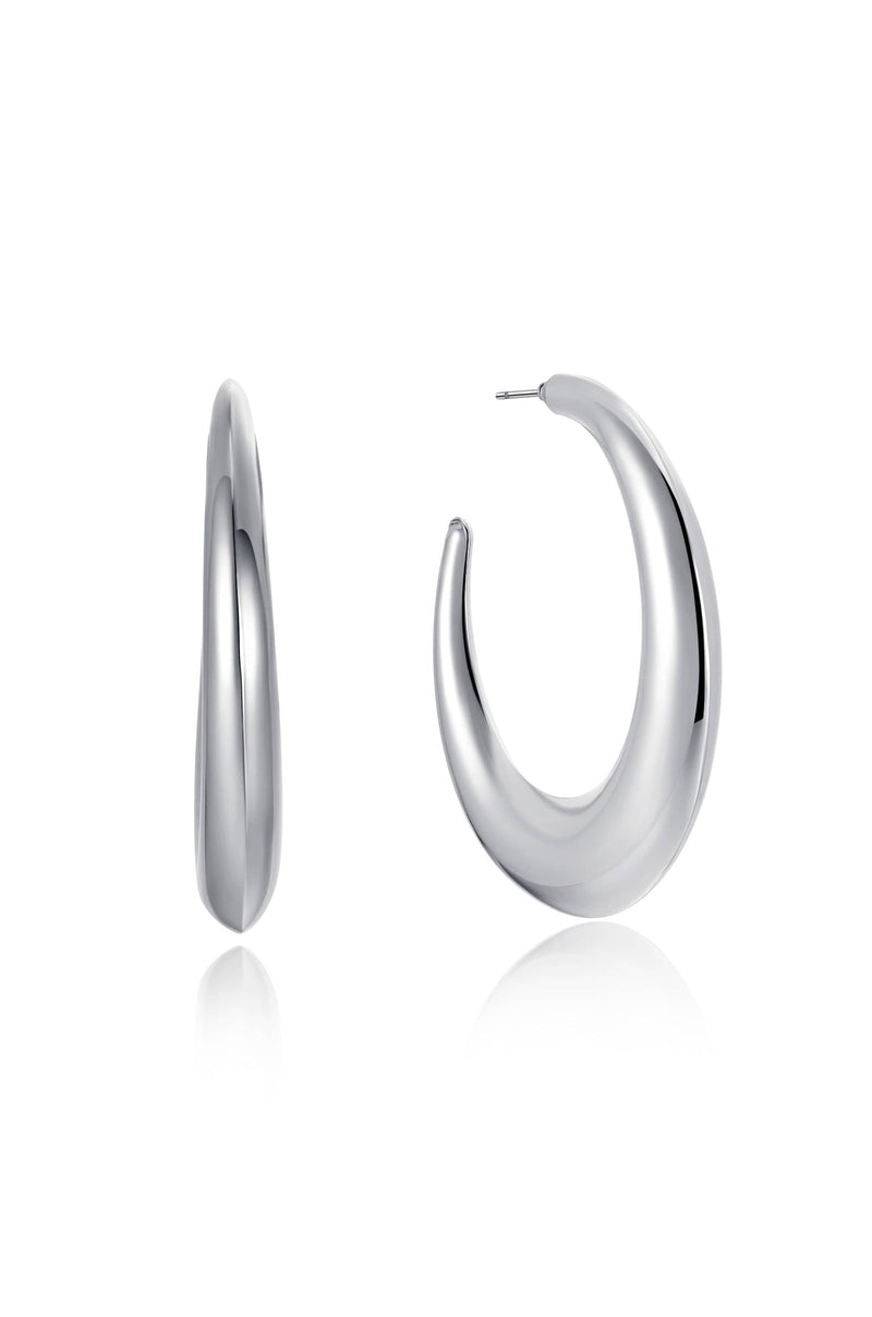 Ettika Earrings Rhodium / One Size The Essential Hoop Earring