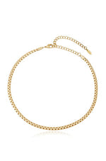 Eiluj Beauty Single Rolo Chain 18k Gold Plated Necklace