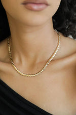 Ettika Necklace Single Rolo Chain 18k Gold Plated Necklace