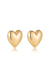 Ettika Earrings 18k Gold Plated / One Size 18k Gold Plated Heart Stud Earrings