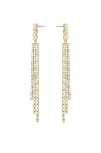 Ettika Earrings Clear Crystals / One Size The Moment Crystal Dangle Earrings