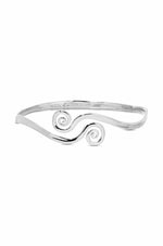 Ettika Cuffs and Bangles Silver Plated / One Size Intertwined Aura Arm Cuff