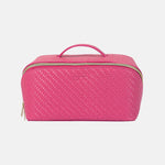 Tonic Australia Cosmetic Bag Raspberry Medium Herringbone Beauty Bag