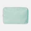 Eiluj Beauty Teal Large Woven Beauty Bag