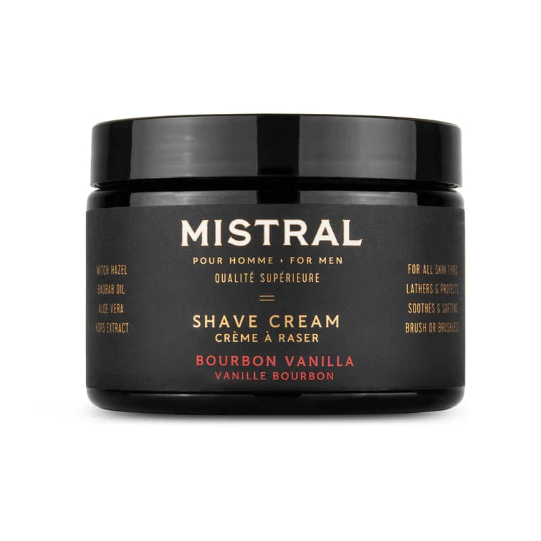 Mistral shave cream Bourbon Vanilla Shave Cream