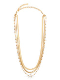 Ettika Necklaces Pearl with 18k Gold Plating / One Size All the Chains Pearl Layered Necklace