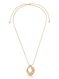 Molten Marquise Pendant Necklace