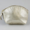Zina Kao Cosmetic Pouch Platinum Metallic Makeup Clutch