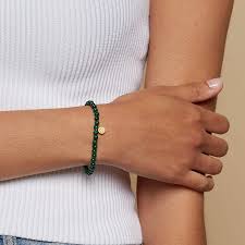 Personal Evolution Lotus Malachite Gemstone Bracelet