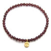 Tree of Life Garnet Gemstone Bracelet