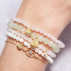 Ganesha Hindu God Pearl Gemstone Bracelet