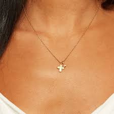 Compassionate Faith Rose Quartz Cross Necklace