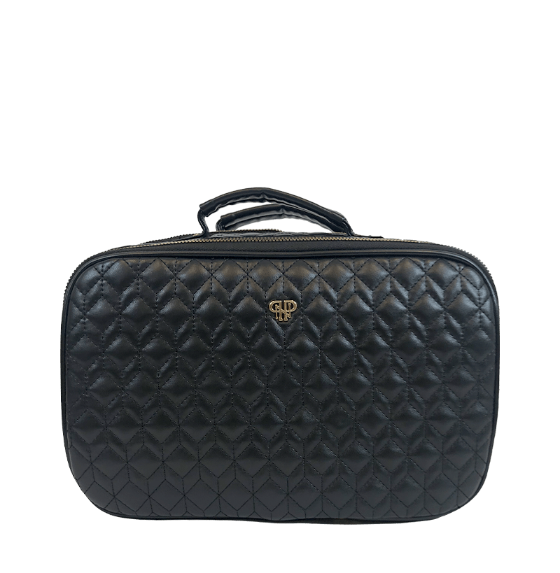 PurseN Beauty Case Midnight Quilted Amour Travel Case