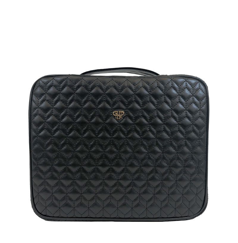 PurseN Cosmetic Bag Midnight Quilted Diva Makeup Case