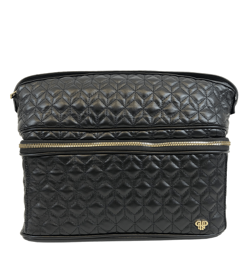 PurseN Beauty Case Midnight Quilted Stylist Travel Bag