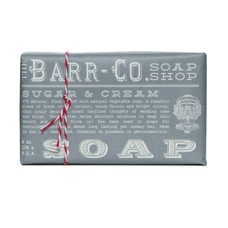 Barr-Co. Soap Bar Sugar & Cream Triple Milled Bar Soap